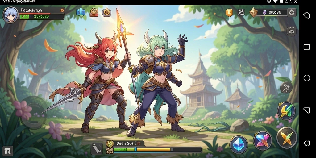 Screenshot gameplay <strong>9ZK</strong> menampilkan aksi seru dan karakter warna-warni.
