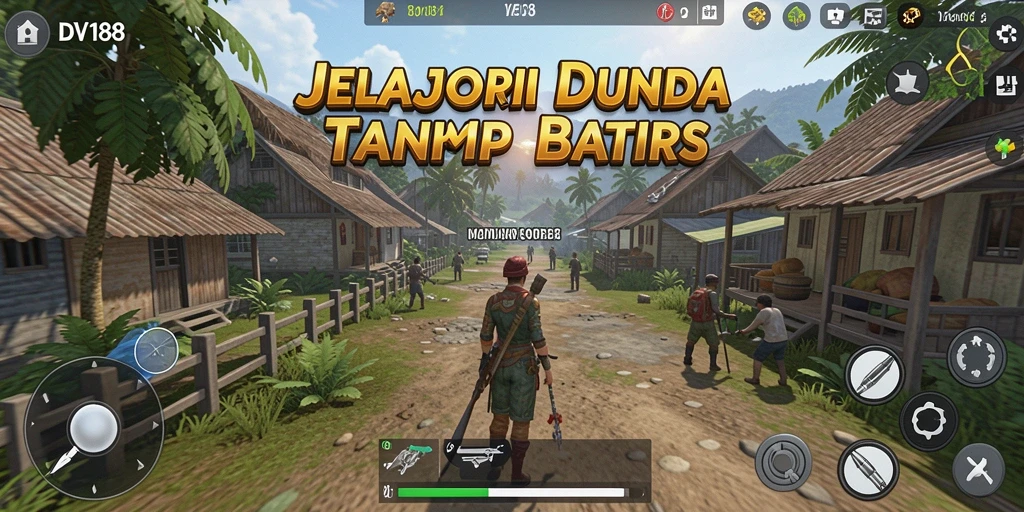 Screenshot menampilkan aksi gameplay di dunia terbuka yang luas.