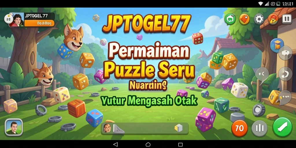 Tampilan gameplay seru di JPTOGEL77 saat memecahkan teka-teki.