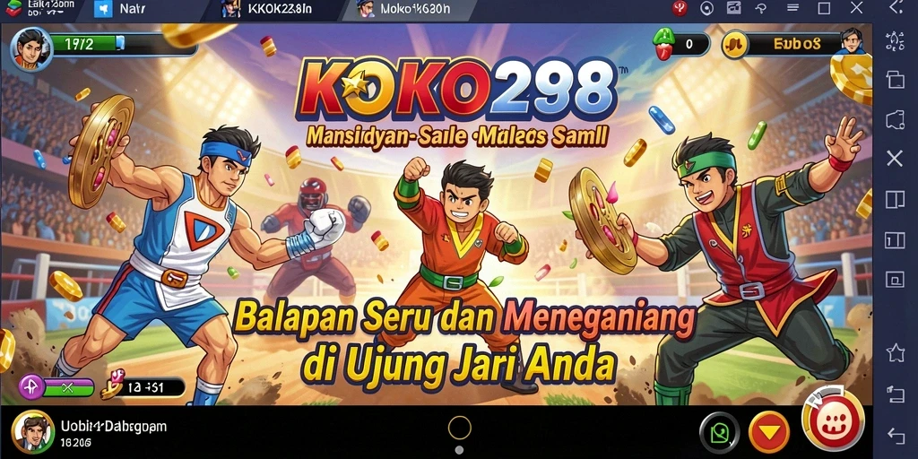 Tampilan gameplay KOKO288 yang menegangkan saat balapan.