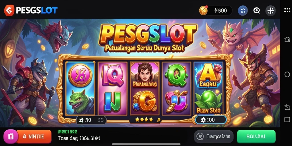 Screenshot PESGSLOT menampilkan gameplay seru dalam petualangan slot.