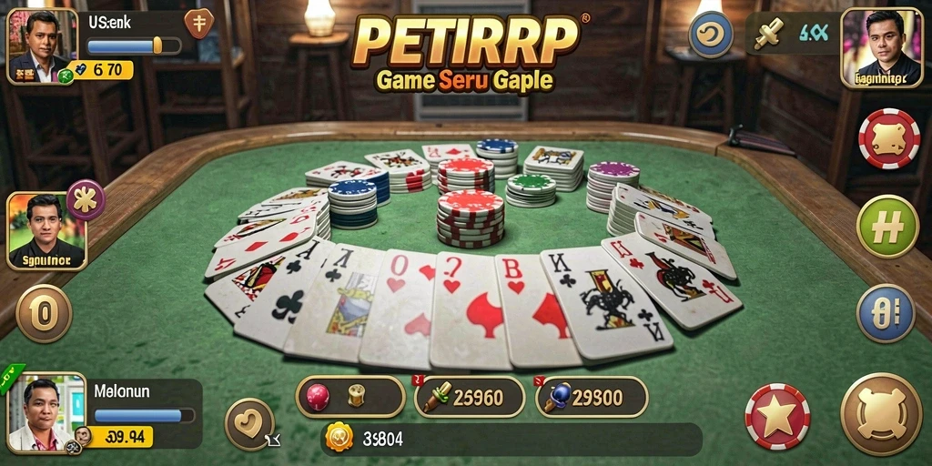 Tampilan menarik gameplay Gaple di PETIRRP.
