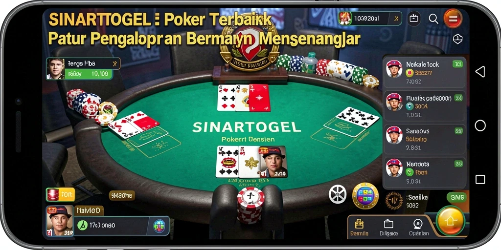 Screenshot gameplay SINARTOGEL menampilkan aksi seru Poker di layar.