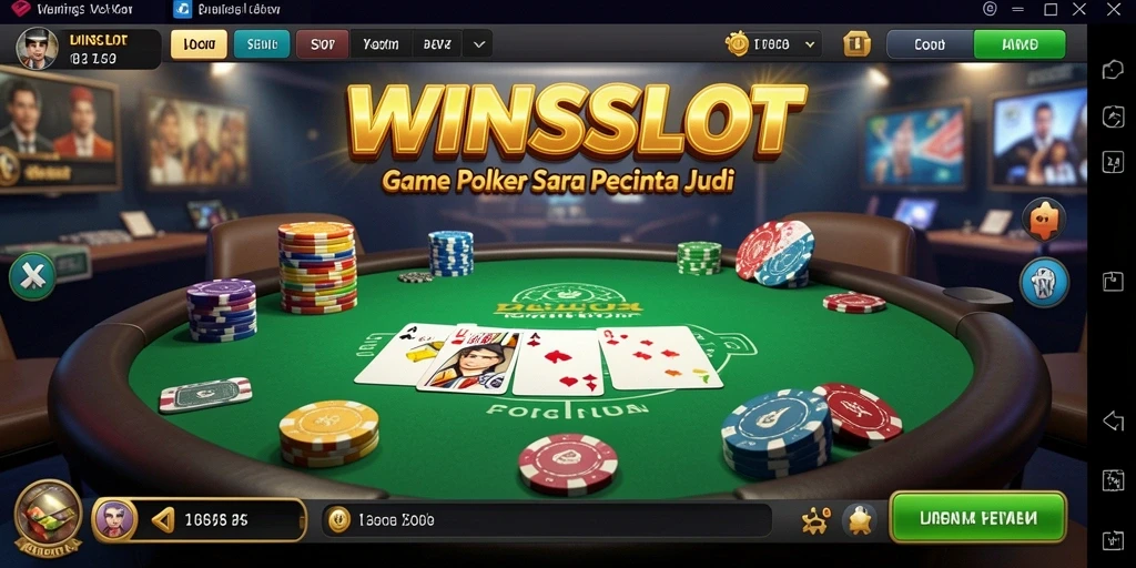 Tampilan gameplay menarik saat bermain Poker di WINSLOT.